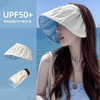 2025新款小红书爆款防紫外线遮脸遮阳防晒大帽檐太阳帽时尚贝壳帽空顶帽子女 商品缩略图0