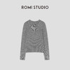 ROMI STUDIO“松弛随性”绵羊毛棉混纺圆领卷边套头毛衫 RWBWST1518 商品缩略图1