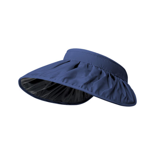 UPF50+新款黑胶防晒帽女防紫外线空顶遮阳帽发箍两用大帽檐太阳帽 商品图4