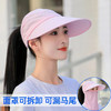 冰丝遮阳防晒帽女骑车遮脸空顶帽夏季防紫外线面纱太阳帽可扎马尾 商品缩略图2