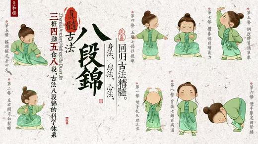 真髓古法八段锦｜完整古法体系 二十四式教学口令版 | 元和学院 商品图0