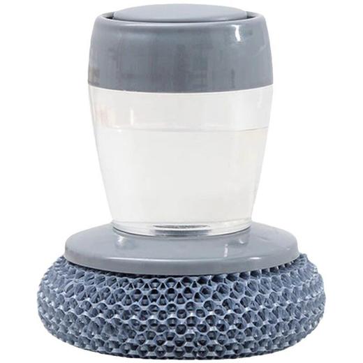 家用批发自动清洁刷厨房按压洗锅球洗加液钢丝灶台刷海绵刷式锅刷 商品图4