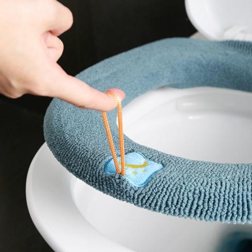 加厚厕所垫圈坐四季坐垫圈马桶通用家用马桶毛绒冬季套套便马桶 商品图3