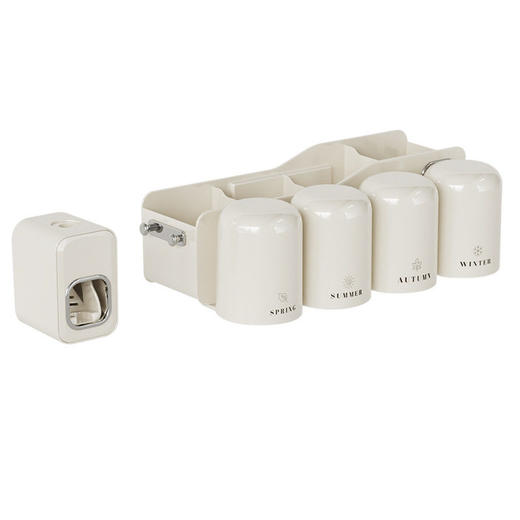 子刷牙架卫生间电动牙刷架牙膏挂墙杯子漱口免打孔置物架壁挂式杯 商品图4