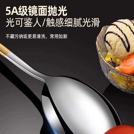 汤匙饭勺韩式食品级成人吃饭长柄调羹学生汤勺勺子家用不锈钢餐具 商品图2