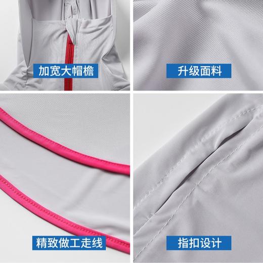 夏季防晒衣女防紫外线冰丝户外骑车大帽檐遮阳连帽斗篷透气防晒服 商品图1