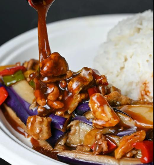 凤酒飘香-鱼香茄条盖饭 商品图1