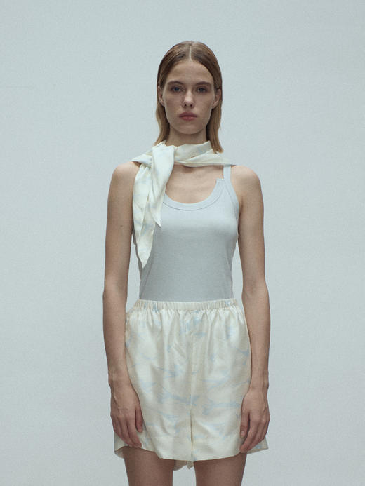 VC｜SS25080 Tully silk shorts [短裤 棕印花 / 蓝印花 ] 商品图2