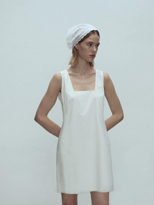 VC｜SS25077 Irene short dress [连衣裙  白] 商品图1