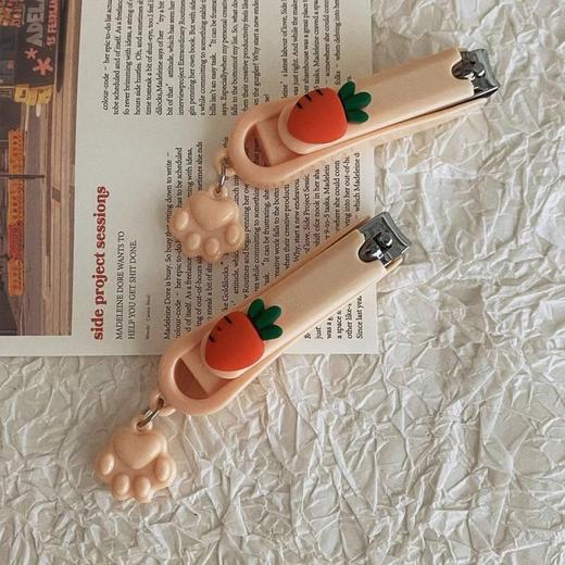 ins修甲少女指甲剪指甲钳便携美甲胡萝卜可爱高颜值指甲刀卡通 商品图3