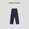 ROMI STUDIO“重磅丹宁”100%斜纹牛仔棉工装直筒牛仔裤RW24AX80733 商品缩略图4