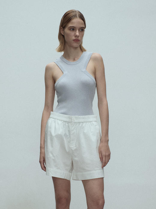 VC｜SS25089 Kaz basic shorts  [短裤 白 / 蓝 ] 商品图2