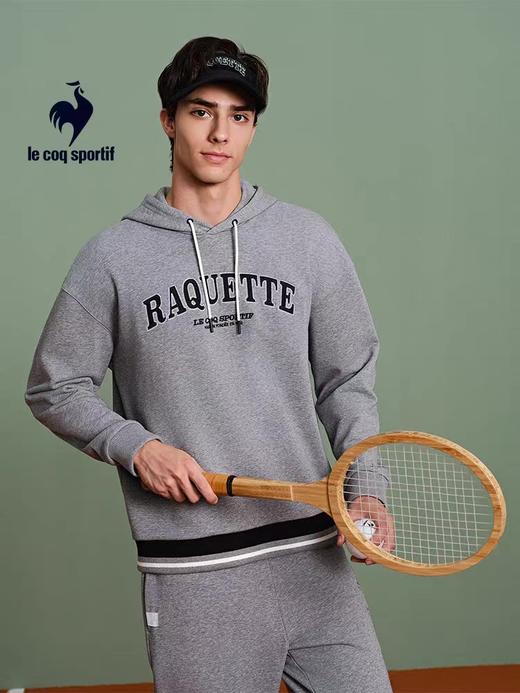 【大都会】网球 乐卡克法国公鸡秋季男款螺纹收脚运动针织加绒长裤 商品图1