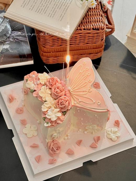 蝴蝶刮刀花蛋糕-低糖处理无添加 商品图3