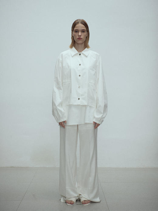 VC｜SS25064 Sora satin trousers [长裤 黑 / 白 ] 商品图2