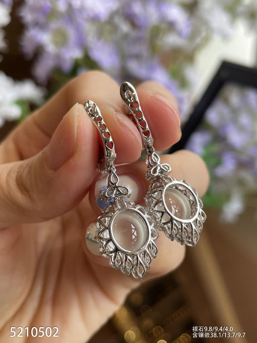 5210502，蛋面耳坠。具体价格微信咨询 商品图5