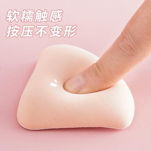 海绵粉底液饭团专用气垫粉扑蛋糖不吃粉干湿两用三角形棉花美妆 商品图3