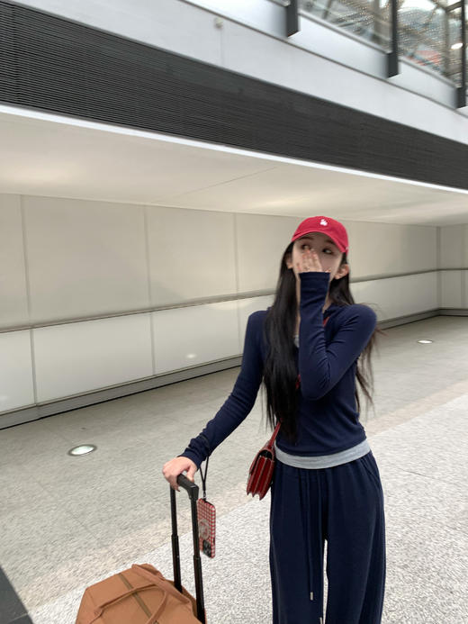 Read Nameless /假期拼色羊绒针织套装 藏青色 2025/2/24 商品图13