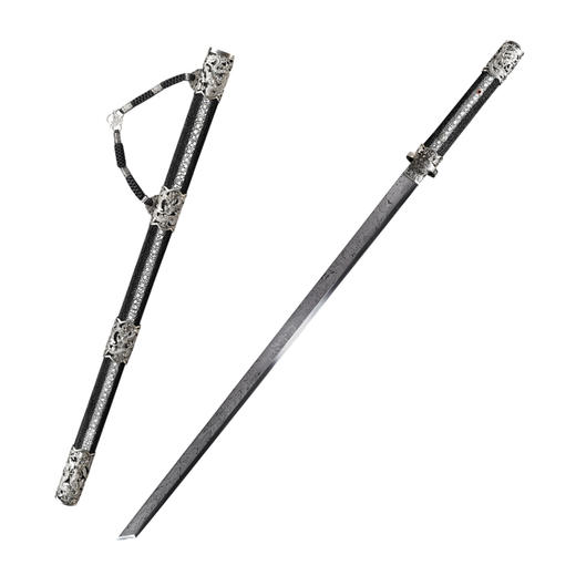 龙威唐刀  汉唐刀剑  龙泉沈广隆宝剑 一体刀剑传统宝剑  未开刃 商品图5