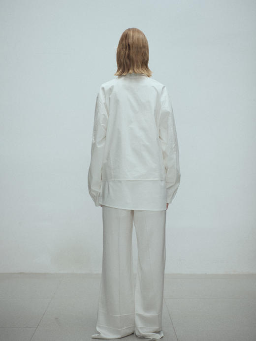 VC｜SS25064 Sora satin trousers [长裤 黑 / 白 ] 商品图3