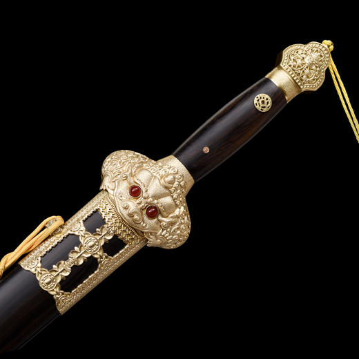 大永乐剑 花纹钢宝剑 清式宝剑 龙泉沈广隆一体宝剑 未开刃 商品图4