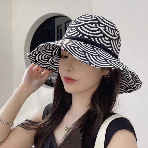 新款日系和风渔夫帽女早春夏季时尚帽子潮盆帽太阳帽遮阳渔夫帽2025新款 商品图0