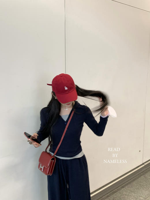 Read Nameless /假期拼色羊绒针织套装 藏青色 2025/2/24 商品图12