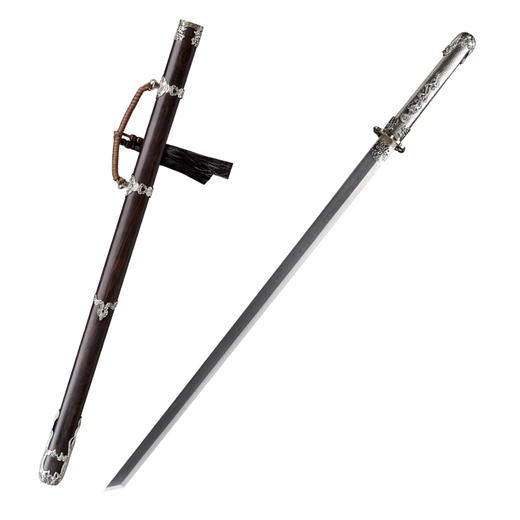 水龙唐横刀剑汉唐宝剑龙泉沈广隆宝剑一体刀剑防身冷兵器 未开刃 商品图5