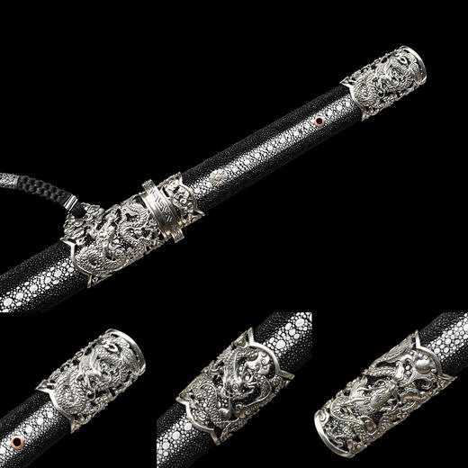 龙威唐刀  汉唐刀剑  龙泉沈广隆宝剑 一体刀剑传统宝剑  未开刃 商品图2