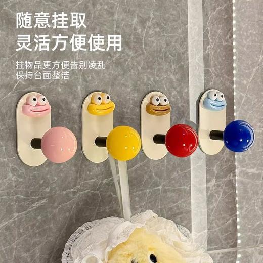 卫生间挂衣钩挂钩免打孔多巴胺承重毛巾无痕强力粘钩门后墙上粘胶 商品图2