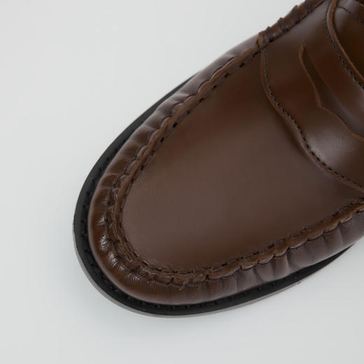 ROMI STUDIO“复古英伦”进口开边珠牛皮乐福鞋RW24LP31392【发货时效25天】 商品图2