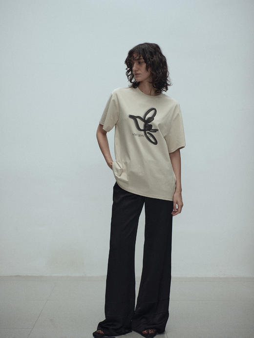 VC｜SS25064 Sora satin trousers [长裤 黑 / 白 ] 商品图0