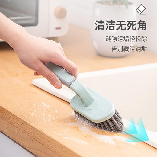 缝隙洗地板刷瓷砖刷子清洁卫生间刷地多功能浴缸去污厕所刷子长柄 商品图3