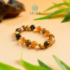 玉美人菲菲#水晶圆珠手串约10mm