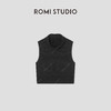 ROMI STUDIO“复古优雅”16支绵羊毛弹力高领毛织背心 RW25SSG0070 商品缩略图4