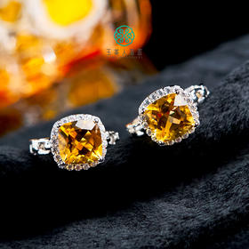 玉美人菲菲/S925水晶方面戒指约10*10mm/多样性发一