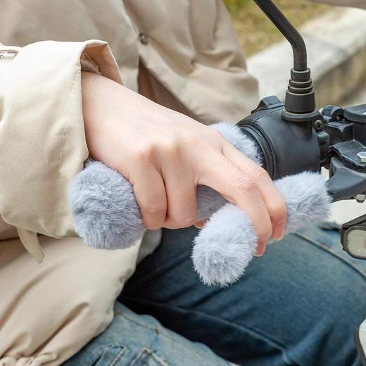 套罩电摩把套毛绒三轮车保暖油门电动车自行车加厚防寒冬季通用手 商品图3