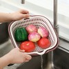 菜筐沥水三件套双层塑料洗盆菜篮子厨房水果盘子菜篮篮多功能洗菜 商品缩略图2