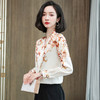 TC9097重磅真丝衬衫女长袖2025春秋季新款V领缎面定位花衬衣桑蚕丝上衣 商品缩略图2