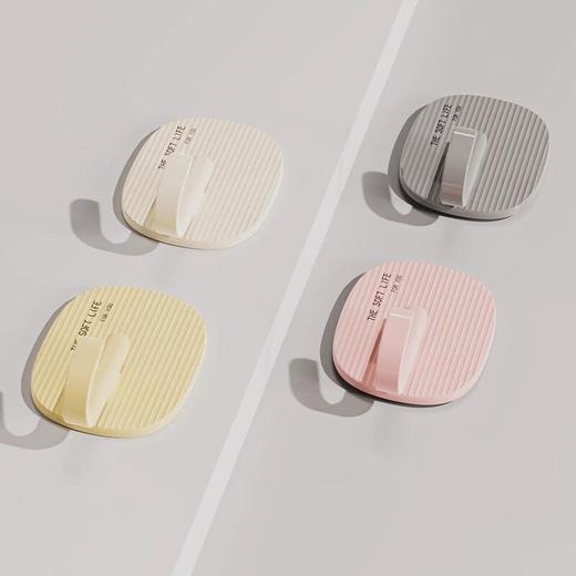 挂钩卫生间奶油色自强力挂钩承重无痕毛巾粘钩免打孔粘厨房衣帽 商品图3