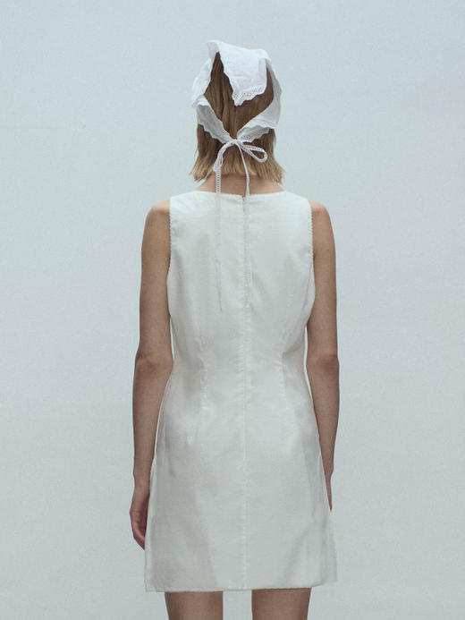 VC｜SS25077 Irene short dress [连衣裙  白] 商品图3