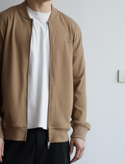 BRUNE11O CUCINE11I丝光珠地 双拉链飞行夹克外套 WT830 商品图0