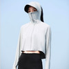 2024新款黑胶帽檐防晒衣女士冰丝连帽透气外套防紫外线防晒服 商品缩略图3