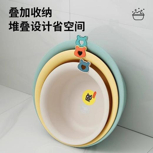 大号盆洗塑料脚盆多用洗脸盆洗衣服脸盆加厚耐用家用盆学生洗菜 商品图1