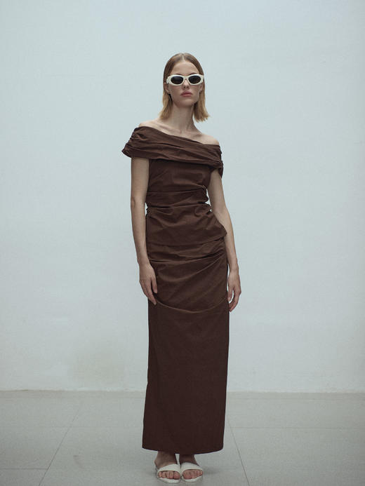 VC｜SS25075 Udo gathered skirt [半身裙 白 / 棕 / 粉 ] 商品图2