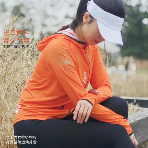 光阴牛奶丝拉链帽衫运动外套男女款 商品图4