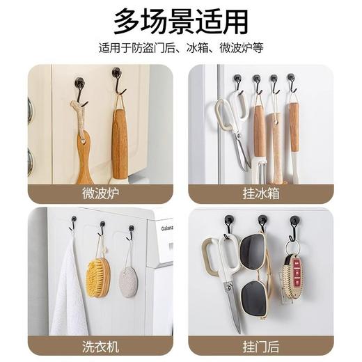 粘钩磁力后墙壁承重墙面吸铁厨房门无痕挂钩免打孔浴室强力磁吸 商品图2