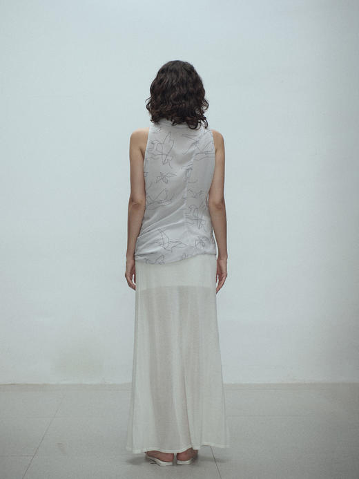 VC｜SS25065 Liberty skewed tank [上衣 深灰 / 浅灰 / 燕麦 ] 商品图4