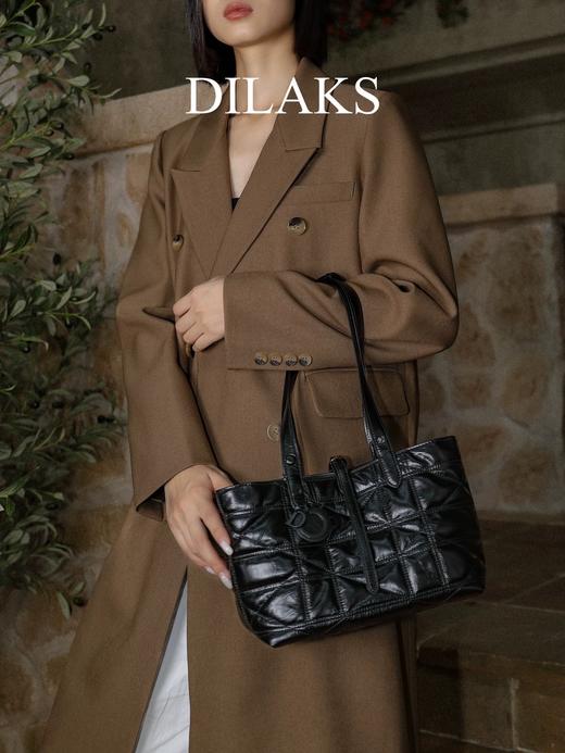 DILAKS迪莱克丝 2024年秋季菱格手提包轻奢风格气质款菜篮子托特包 商品图1