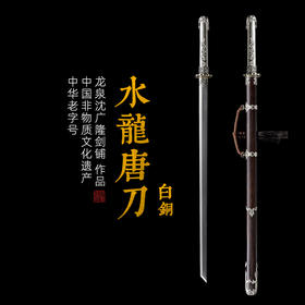 水龙唐横刀剑汉唐宝剑龙泉沈广隆宝剑一体刀剑防身冷兵器 未开刃